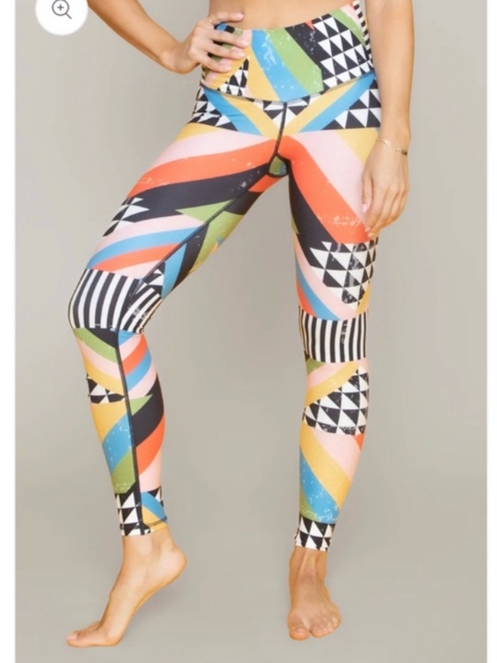 Niyama Sol | Pop Rock Colorful Print Barefoot Leggings